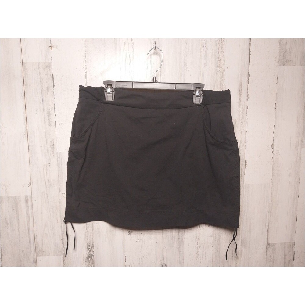 Columbia ACTIVE FIT SKORT Size XL Black Lightweight UPF Pockets Stretch Skirt